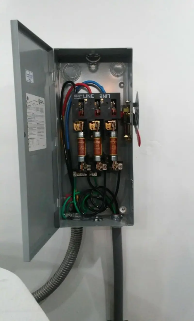 Three-phase disconnect switch installed for Electrical Wiring & Rewiring in Monessen